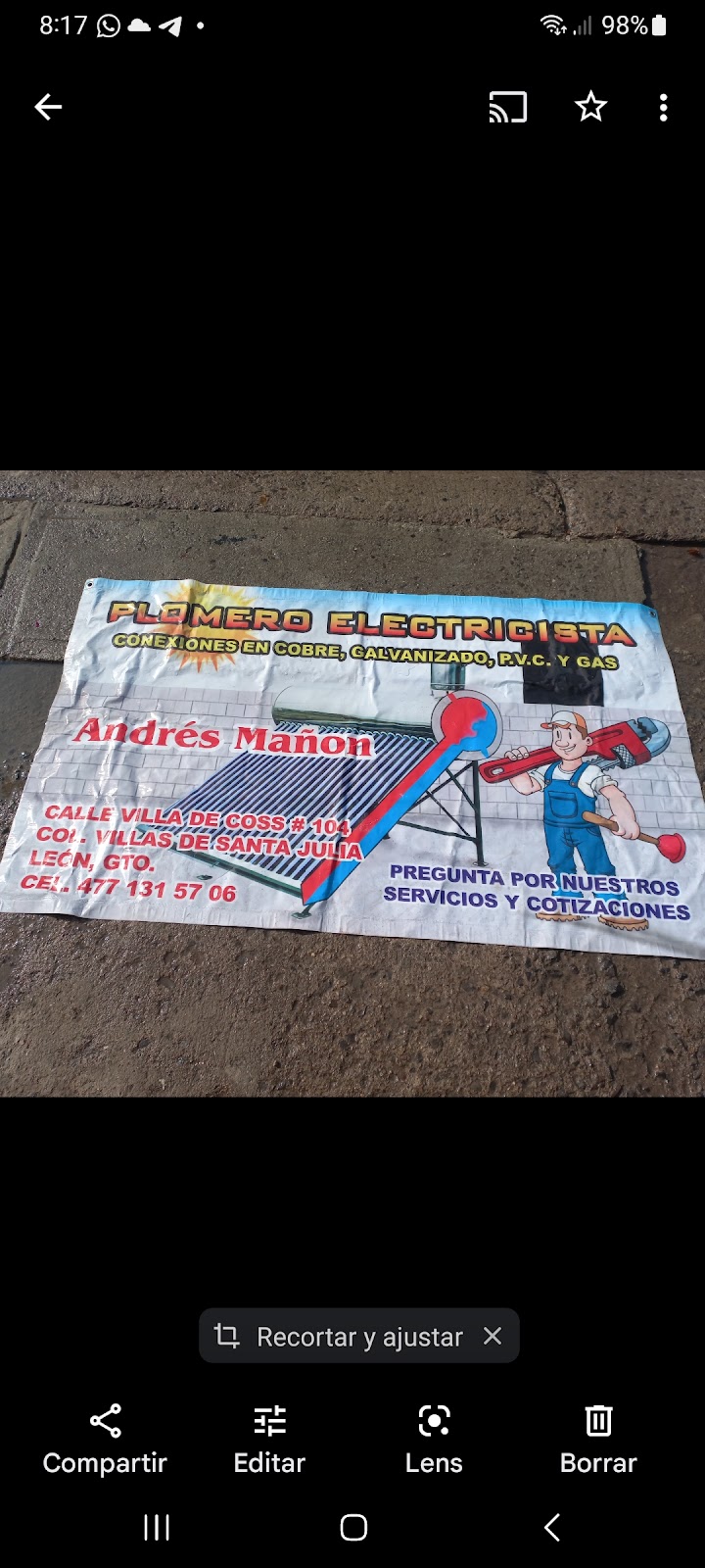 679 plomero electricista manon